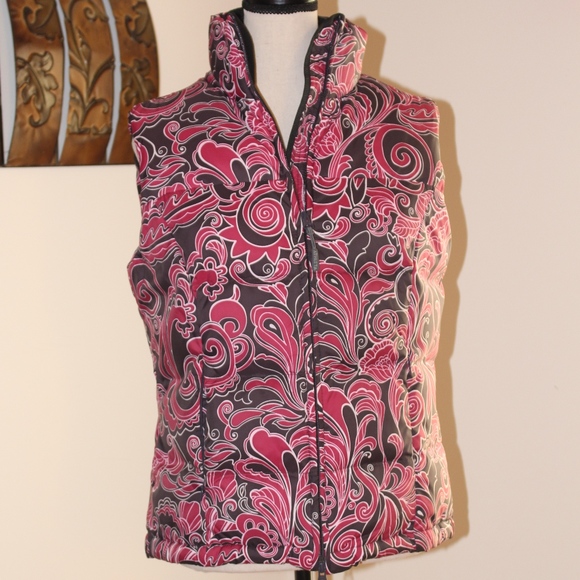 Athleta Jackets & Blazers - Athleta, Dark brown/red puffer vest size.  medium .......